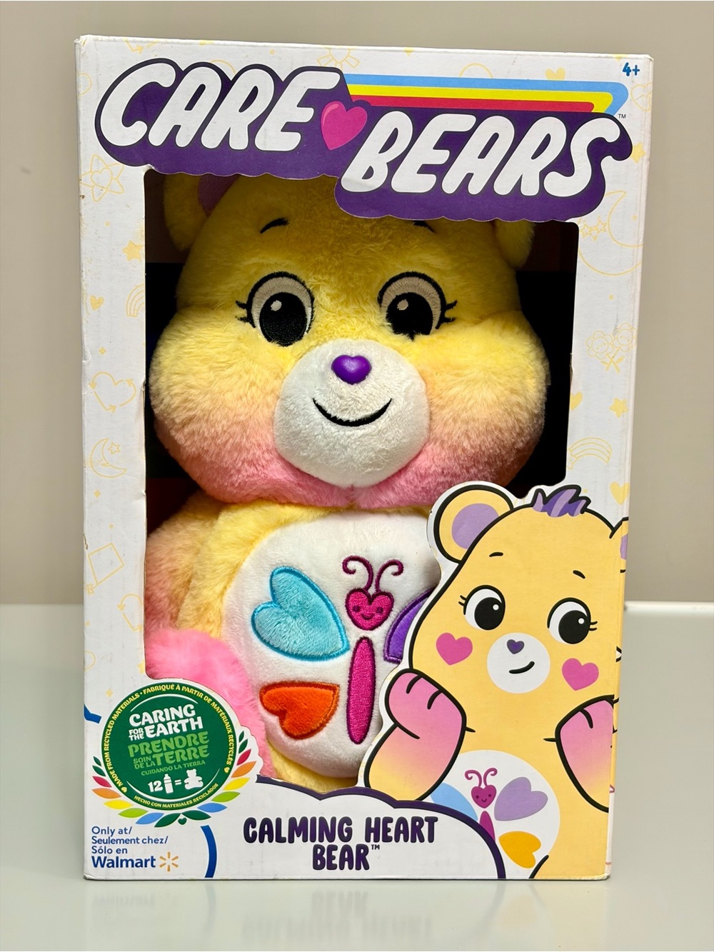 Care Bears 2023 Calming Heart Bear 14” Plush Toy/Cucumber Melon Scent/ECO/NIB